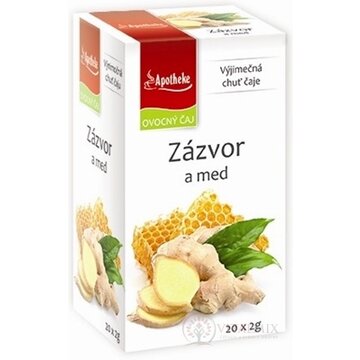 APOTHEKE PREMIER SELECTION ČAJ ZÁZVOR A MED 20x2 g (40 g) obrázok
