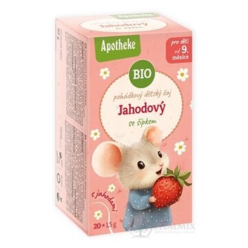 APOTHEKE ROZPRÁVKA Jahodový so šípkami BIO ovocný čaj, detský (od ukončeného 9. mesiaca) 20x1,5 g (30 g) obrázok