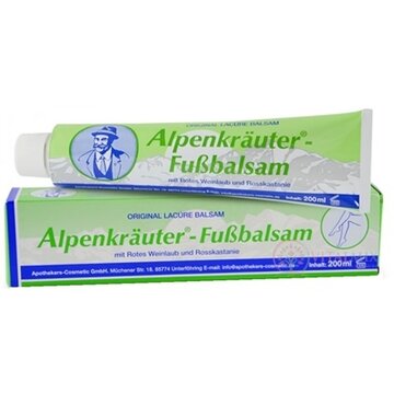 Apothhekers-Cosmetic Alpenkräuter - Fussbalsam balzam s pagaštanom konským a červenou révou 1x200 ml obrázok
