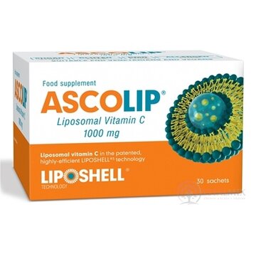 ASCOLIP Liposomal Vitamin C 1000 mg gél vo vrecúškach 1x30 ks obrázok
