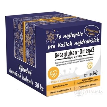 asp BETAGLUKAN - OMEGA 3 Vianoce nápoj v prášku, vrecúška 30x13 g (390 g) obrázok