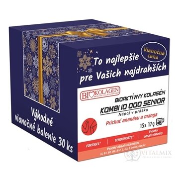 asp BIOAKTÍVNY KOLAGEN KOMBI SENIOR Vianoce nápoj v prášku, vrecúška 30x17 g (510 g) obrázok