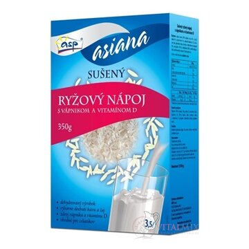 asp RYŽOVÝ NÁPOJ s vápnikom a vitamínom D sušený 1x350 g obrázok