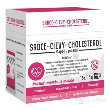 asp SRDCE - CIEVY - CHOLESTEROL nápoj v prášku, vrecúška 15x15 g (225 g) obrázok
