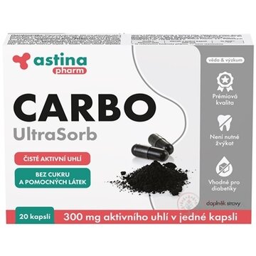 Astina Pharm CARBO UltraSorb cps (aktívne uhlie 300 mg) 1x20 ks obrázok