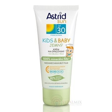 ASTRID SUN Jemný detský krém na opaľovanie OF 30 1x100 ml obrázok