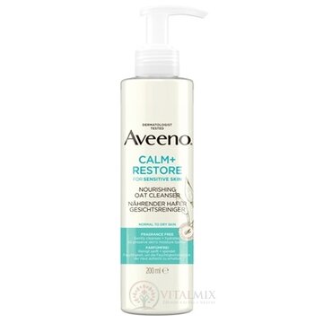 Aveeno CALM+RESTORE Nourishing oat cleanser čistiaci pleťový gél s ovsom 1x200 ml obrázok