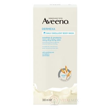 Aveeno DERMEXA Daily emollient body wash emolienčný sprchovací gél 1x300 ml obrázok
