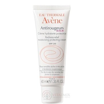 AVENE ANTIROUGEURS JOUR CREME SPF20 denný krém proti sčervenaniu 1x40 ml obrázok