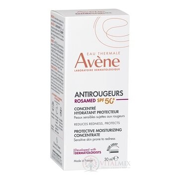AVENE ANTIROUGEURS ROSAMED Koncentrát SPF 50+ ochranný, hydratačný 1x30 ml obrázok