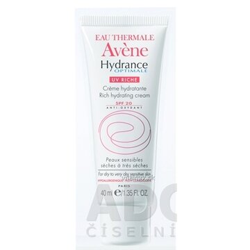 AVENE HYDRANCE OPTIMALE RICHE SPF20 výživný hydratačný krém na suchú pleť 1x40 ml obrázok