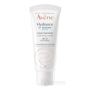 AVENE HYDRANCE UV-RICHE CRÈME HYDRATANTE SPF30 hydratačný krém SPF30 1x40 ml obrázok