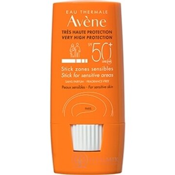 AVENE STICK ZONES SENZIBLES SPF50+ (inov. 2020) tyčinka na citlivé miesta (veľmi vysoká ochrana) 1x8 g obrázok