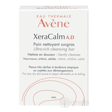 AVENE XeraCalm A.D PAIN NETTOYANT SURGRAS umývacia kocka, ultra vyživujúca 1x100 g obrázok