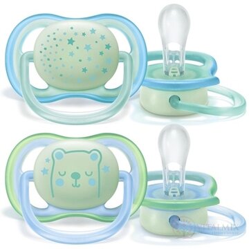 AVENT CUMLÍK 0-6M Ultra air nočný chlapec na utišovanie, silikón 1x2 ks obrázok