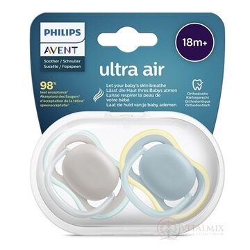AVENT CUMLÍK 18M+ Ultra air neutral na utišovanie, silikón, mix 1x2 ks obrázok