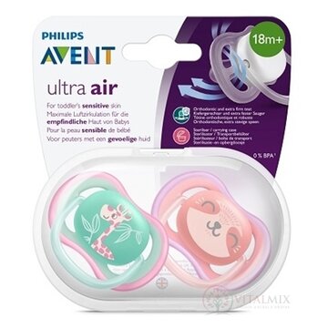 AVENT CUMLÍK 18+M Ultra air Žirafa, dievča na utišovanie, silikón 1x2 ks obrázok