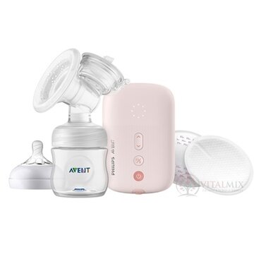 AVENT Elektr. ODSÁVAČKA MLIEKA (SCF395/11) odsávačka + fľaša 125 ml, 1x1 set obrázok