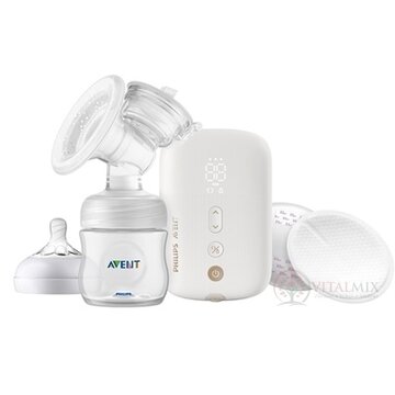 AVENT Elektr. ODSÁVAČKA MLIEKA (SCF396/11) odsávačka nabíjateľná + fľaša 125 ml, 1x1 set obrázok