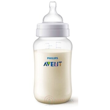 AVENT FĽAŠA PP Antikolik 330 ml polopriehľadná, antikolikový mäkký cumlík s 3 otvormi, 1x1 ks obrázok