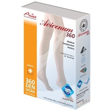 AVICENUM 360 Pančuchové nohavice, Micro veľkosť ML (pôvodne 2D), II.KT, Sanitized, zatvorená špica, s malým klinom, telové, 1x1 ks obrázok