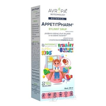 AVROPA AppetitPharm KIDS bylinný sirup 1x200 ml obrázok