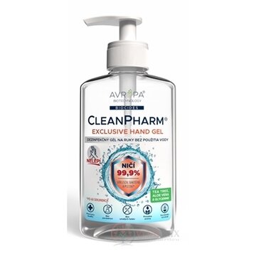 AVROPA CleanPharm Hand Gel Exclusive dezinfekčný gél na ruky 1x250 ml obrázok