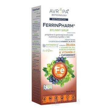 AVROPA FerrinPharm bylinný sirup 1x200 ml obrázok