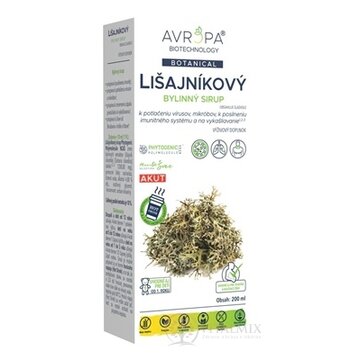 AVROPA Lišajníkový bylinný sirup 1x200 ml obrázok