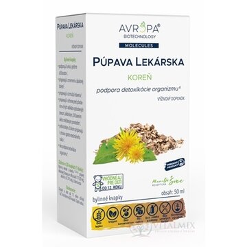 AVROPA PÚPAVA LEKÁRSKA koreň bylinné kvapky 1x50 ml obrázok