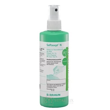 B.BRAUN Softasept N Spray bezfarebný dezinfekčný roztok na pokožku 1x250 ml obrázok