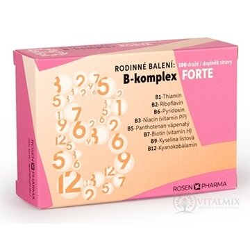 B - Komplex FORTE RODINNÉ balenie - RosenPharma dražé 1x100 ks obrázok