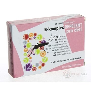 B - komplex REPELENT pre deti - RosenPharma tbl (dražé) 1x25 ks obrázok