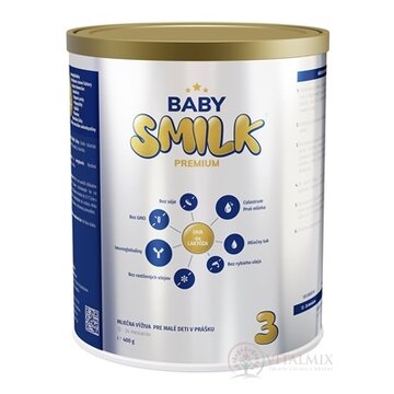 BABYSMILK PREMIUM 3 mliečna výživa pre malé deti v prášku, s Colostrom (12 - 24 mesiacov) 1x400 g obrázok