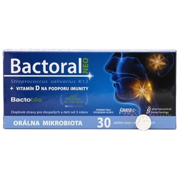 BACTORAL NEO (Pharmaceutical Biotechnology) tablety rozpustné v ústach 1x30 ks obrázok