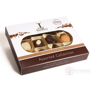 BALANCE BELGICKÉ PRALINKY, BONBONIÉRA bez pridaného cukru, so sladidlami 1x145 g obrázok