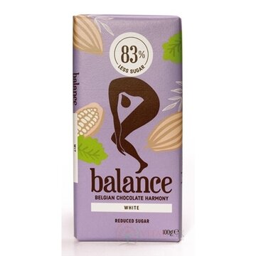 BALANCE BIELA ČOKOLÁDA S VANILKOU belgická, so sladidlom 1x100 g obrázok