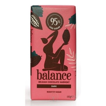 BALANCE HORKÁ ČOKOLÁDA belgická, so sladidlom zo stévie 1x100 g obrázok