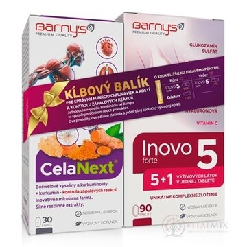 Barny's KĹBOVÝ balík Inovo 5 forte tbl 90 ks + CelaNext cps 30 ks, 1x1 set obrázok