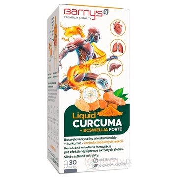 Barny's LIQUID CURCUMA + BOSWELLIA FORTE cps 1x30 ks obrázok
