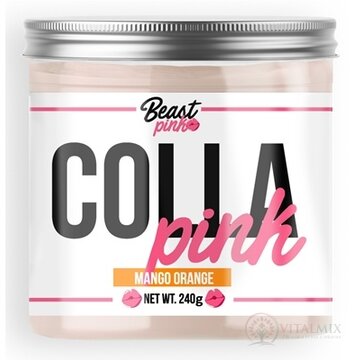 BeastPink COLLA Pink prášok na prípravu nápoja, príchuť mango a pomaranč, 1x240 g obrázok
