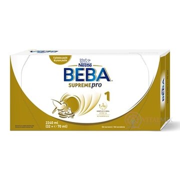 BEBA SUPREME pro 1 tekutá mliečna výživa (od narodenia) 32x70 ml (2240 ml) obrázok
