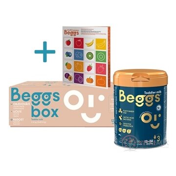 Beggs 3 box batoľacie mlieko, výživa malých detí (od ukonč. 12. do 24. mesiaca) + pexeso, 3x800 g (2,4 kg) obrázok