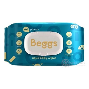 Beggs Vlhčené obrúsky splachovateľné 1x64 ks obrázok