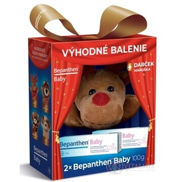 Bepanthen Baby masť 2x100 g + darček: plyšák maňuška, 1x1 set obrázok