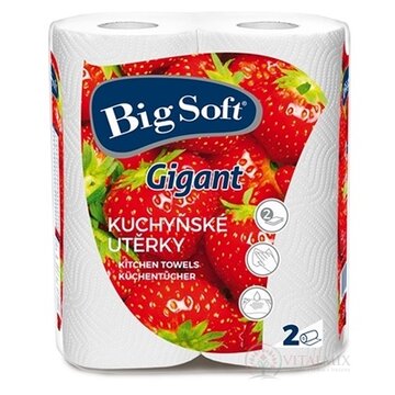 Big Soft Gigant Papierové kuchynské utierky kotúče 1x2 ks obrázok