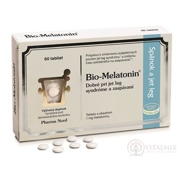 Bio-Melatonin 1 mg tbl spánok a jet leg 1x60 ks obrázok