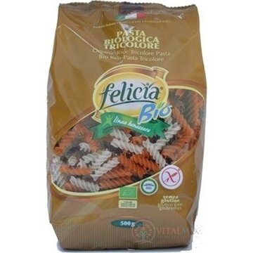 BIO ryžové cestoviny Felicia FUSILLI TRICOLORE 1x500 g obrázok