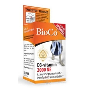 BioCo Vitamín D3 2000 NE tbl 1x100 ks obrázok
