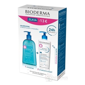 BIODERMA Atoderm BALÍK Krém Ultra + Sprchový gel krém ultra 500 ml + sprchový gél 500 ml, (ZĽAVA -13 EUR), 1x1 set obrázok